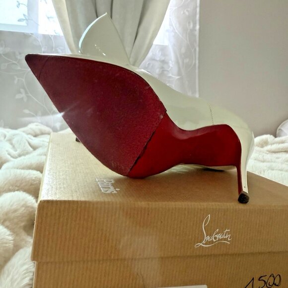 Christian Louboutin So Kate 120mm Size 36 White Patent Leather - Picture 4 of 8
